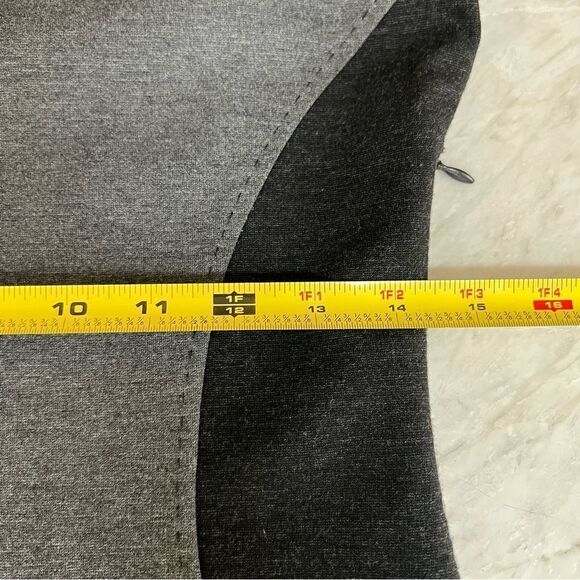 Boss Hugo Boss Charcoal & Black Colorblock 3/4 Sleeve Sheath Dress size S. - Picture 6 of 9